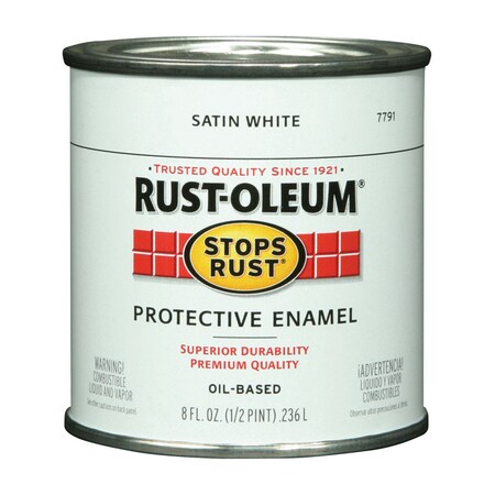 Rust-Oleum Paint.5Pt Satn White R-O 7791-730